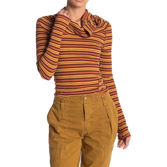 Free People Cape Cod Striped Knit Thermal NWT - Picture 3 of 6